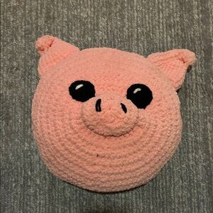 Handmade Crochet Stuffed Pig